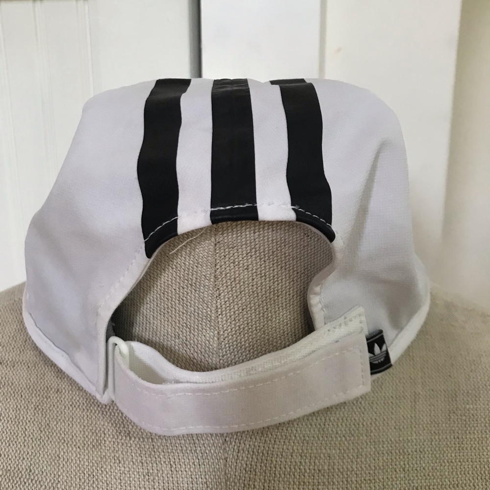 Adidas white running hat
